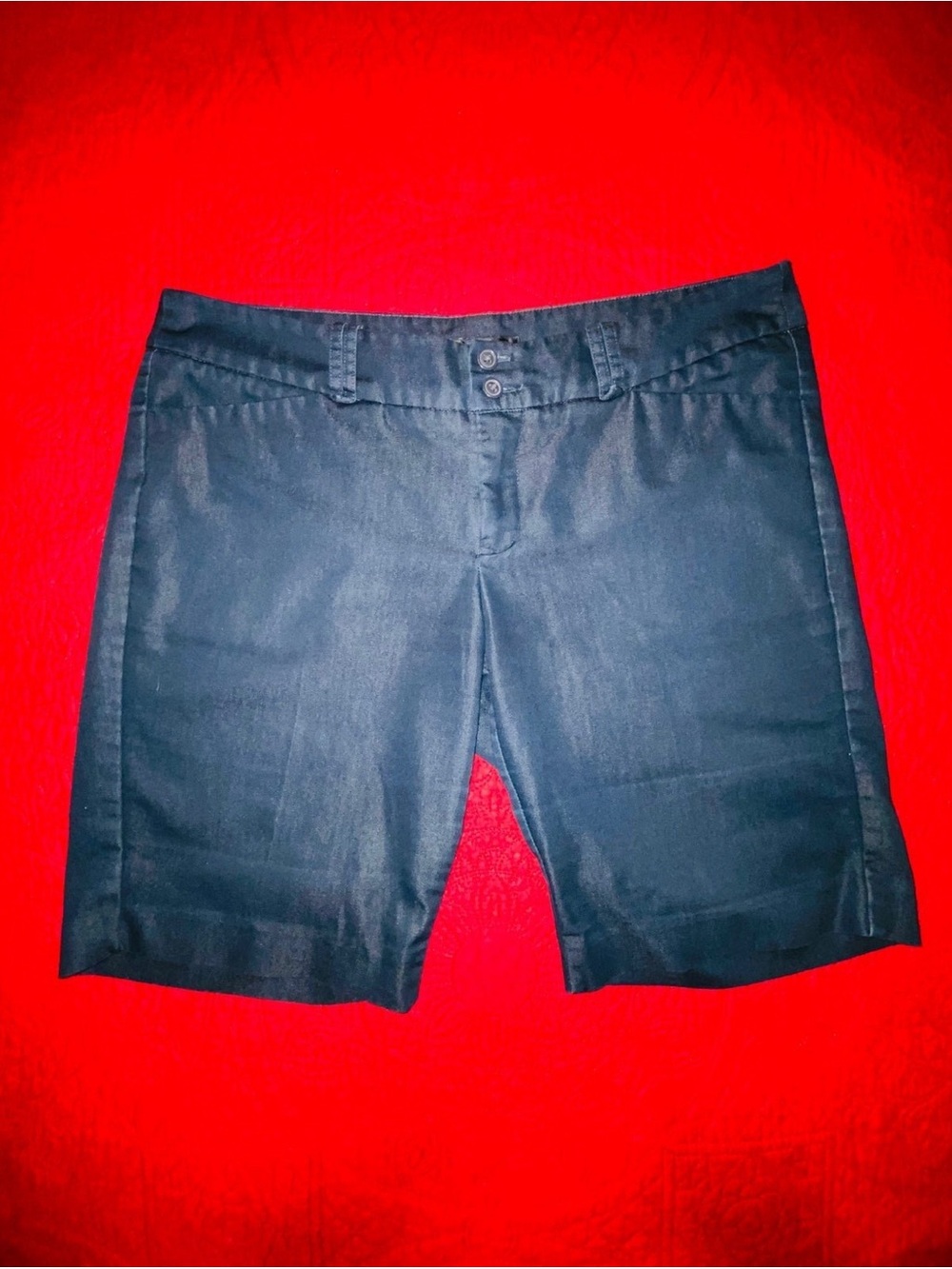 Mossimo Supply Co. Black Bermuda Shorts with Double Button Waist